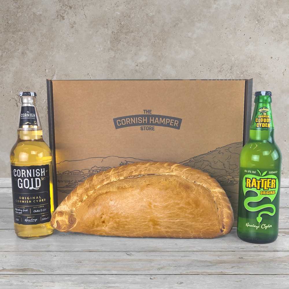 Giant Pasty & Cider Hamper - The Cornish Hamper Store